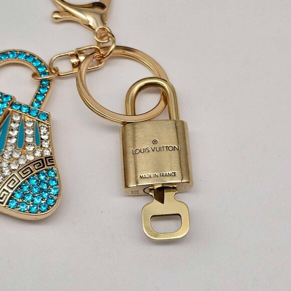 Authentic Louis Vuitton Lock & Key with unbranded Bagcharm, Keycharm, Keychain - Picture 7 of 7